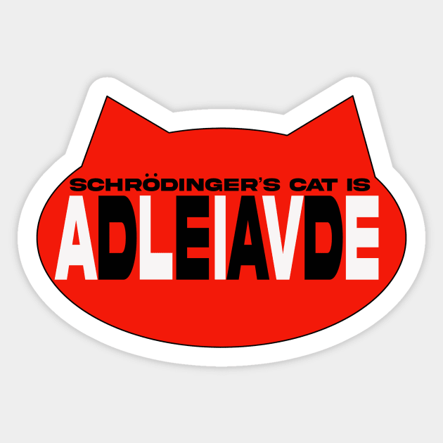 schrodingers Cat Sticker by Tameink